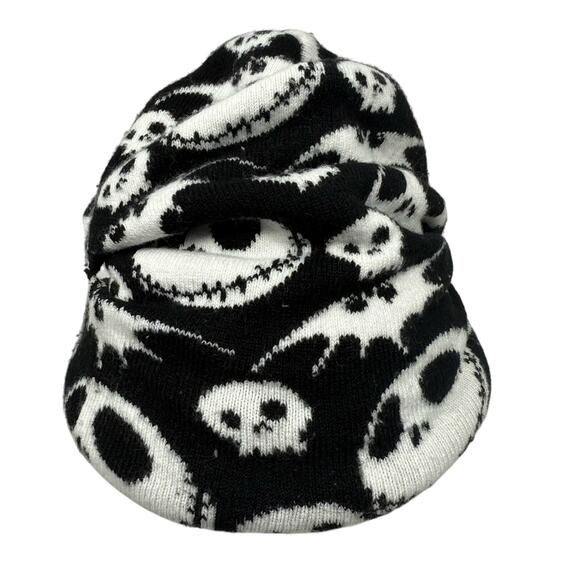 Bioworld Disney Nightmare Before Christmas Jack Skellington Beanie Black/White - Picture 1 of 10